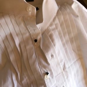 Perry Ellis wing collar tuxedo shirt